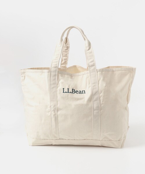 URBAN RESEARCH DOORS(アーバンリサーチドアーズ)の「L.L.Bean GROCERY TOTE LOGO LARGE(トートバッグ・レディース・BLACK/PLATINUM/BROWN/BEIGE/NATURAL/INDIGO・One)」の5枚目の写真