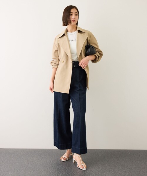 ROPE'（ロペ）の「ライトテンセルデニムベルテッドワイドパンツ（その他パンツ・レディース・ネイビー・34/36/38）」の13枚目の写真