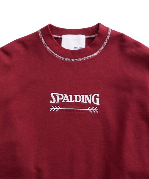 ADAM ET ROPE'（アダムエロペ）の「《別注》【SPALDING/スポルディング】LOGO SWEATSHIRT / UNISEX（スウェット・レディース・ブラック/ライトグレー/ワイン・L/M）」の14枚目の写真