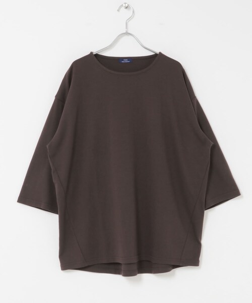 ITEMS URBANRESEARCH(アイテムズ アーバンリサーチ)の「TCポンチ 7分袖 カットソー(Tシャツ/カットソー・メンズ・WHITE/BLACK/D.BROWN/D.PINK・M/L)」の16枚目の写真