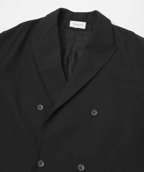 URBAN RESEARCH（アーバンリサーチ）の「new basic　HIGH TWIST WOOL W JACKET（テーラードジャケット・メンズ・BLACK/CHECK・M/L/XL）」の5枚目の写真