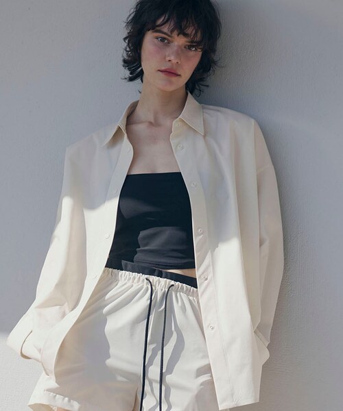 ADAM ET ROPE'(アダムエロペ)の「【公式サイト・実店舗限定】【Speedo×ADAM ET ROPE'】RUSH SHIRT(シャツ/ブラウス・レディース・チャコール/オフホワイト・F)」の6枚目の写真