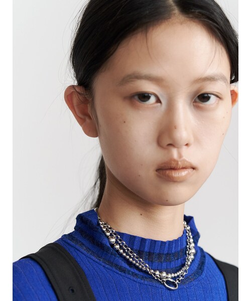 UN3D.(アンスリード)の「4WAY BALL CHAIN NC2(ネックレス・レディース・シルバー/ゴールド・F)」の16枚目の写真