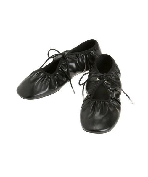 Ungrid（アングリッド）の「ギャザーフラットシューズ（その他シューズ・レディース・ブラック/シルバー・S/M/L）」の3枚目の写真