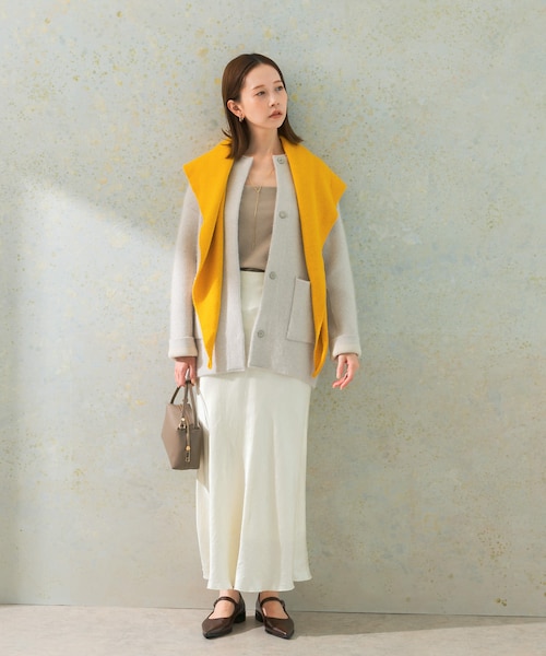 URBAN RESEARCH ROSSO（アーバンリサーチロッソ）の「エアリーニットジャケット（カーディガン/ボレロ・レディース・L/GRAY/YELLOW/MOCHA・FREE）」の13枚目の写真