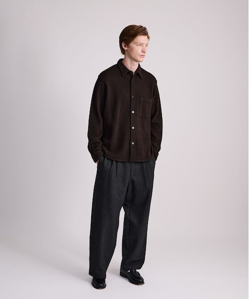 Saturdays NYC(サタデーズ ニューヨークシティ )の「George Wool Wide Two Tuck Pant(その他パンツ・レディース・ブラック・L/M/S/XL/XS)」の14枚目の写真