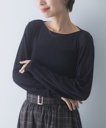 URBAN RESEARCH ROSSO WOMEN | スーピマコットンボートネックTEE(Tシャツ/カットソー)