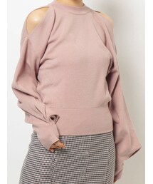 dazzlin | ショルダーオープンボリュームニットトップス(ニット/セーター)