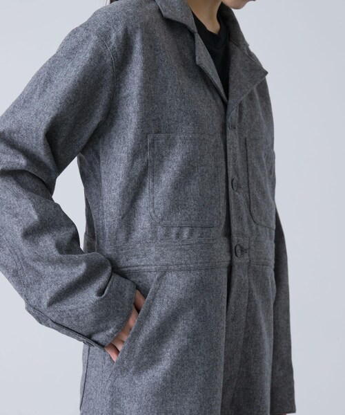 かぐれ(カグレ)の「MASTER&CO FLANNEL ALL IN ONE(つなぎ/オールインワン・レディース・GREY/DK GREY・S)」の13枚目の写真
