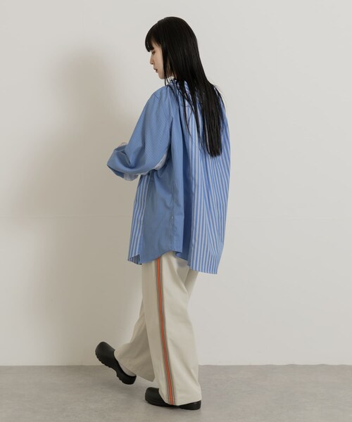 THE GOODLAND MARKET（ザグッドランドマーケット）の「米富繊維　KNIT SIDELINE PANTS-WOMEN（その他パンツ・レディース・44BROWN/41BEIGE/60SAX・M）」の21枚目の写真