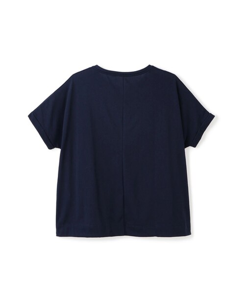 Jayro（ジャイロ）の「フレンチロゴTシャツ（Tシャツ/カットソー・レディース・ブラック/ホワイト/ネイビー/サックス・F）」の7枚目の写真