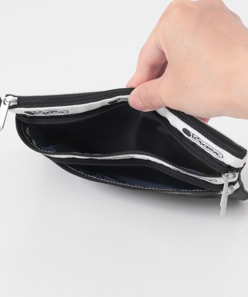 URBAN RESEARCH（アーバンリサーチ）の「『別注』LeSportsac×URBAN RESEARCH　3ZIP COSMETIC（ネクタイ・レディース・BLACK/B BEIGE・-）」の8枚目の写真
