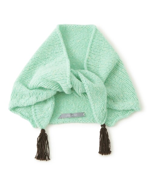 ADAM ET ROPE'(アダムエロペ)の「【chisaki(チサキ)】Hope stole(ストール/ショール・レディース・オフホワイト/ライトグリーン・F)」の14枚目の写真