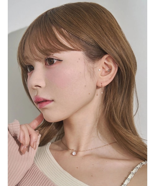 EATME（イートミー）の「ミニリングモチーフサージカルネックレス（ネックレス・レディース・ピンク/ゴールド・F）」の9枚目の写真