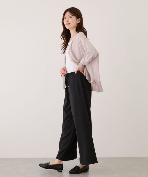Jayro（ジャイロ）の「リネンライクワイドパンツ（その他パンツ・レディース・ブラック/ネイビー系・F）」の15枚目の写真