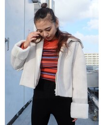 フェイクムートンショートコート