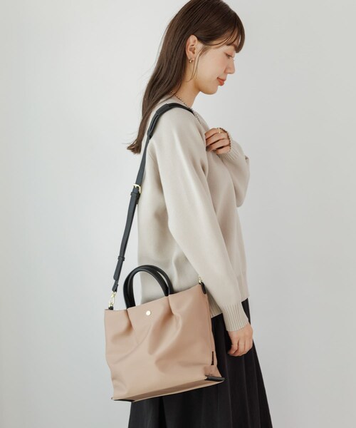 URBAN RESEARCH Sonny Label（アーバンリサーチサニーレーベル）の「『別注』Legato largo×Sonny Label　肩楽2WAYショルダーバッグ（ショルダーバッグ・レディース・ブラック/ネイビー/ベージュ・one）」の19枚目の写真