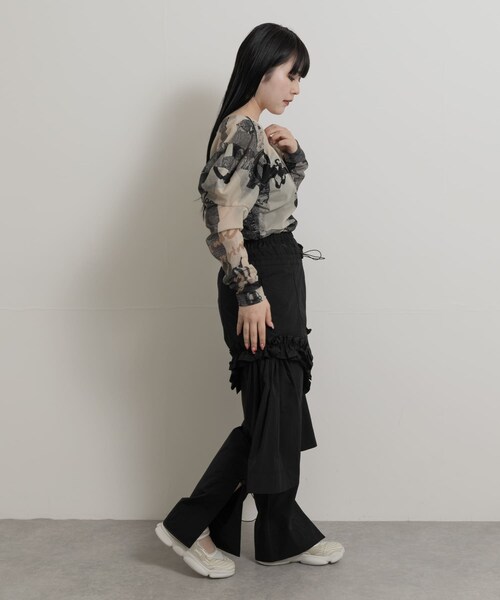THE GOODLAND MARKET（ザグッドランドマーケット）の「old honey　57℃ pants（その他パンツ・レディース・white/black・FREE）」の17枚目の写真