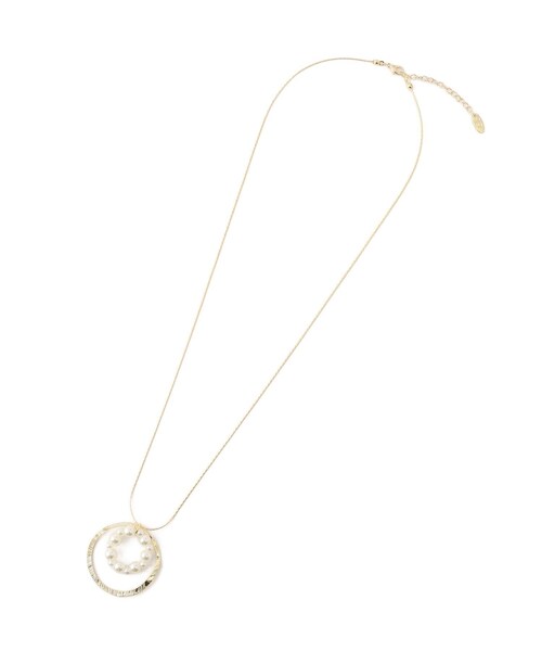 ROPE' PICNIC（ロペピクニック）の「ダブルサークルワントップペンダント（ネックレス・レディース・ゴールド/シルバー・F）」の9枚目の写真