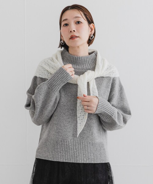 URBAN RESEARCH ROSSO（アーバンリサーチロッソ）の「F by ROSSO　ハミルトンハイネックニット（ニット/セーター・レディース・L/GREIGE/GRAY/D/CHERRY/BLUE・FREE）」の8枚目の写真