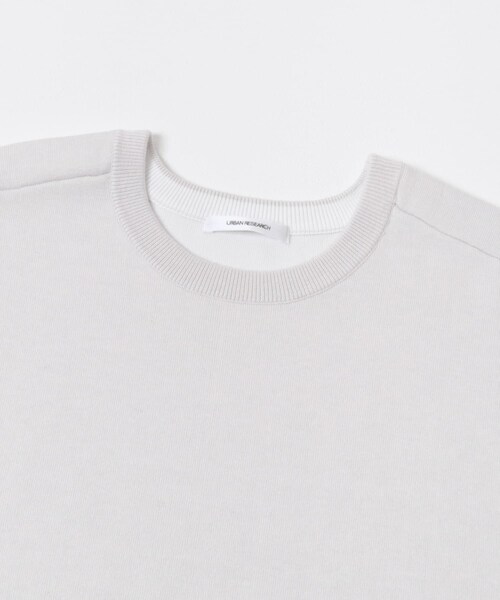 URBAN RESEARCH（アーバンリサーチ）の「ダブルフェイスクルーネックニット（ニット/セーター・レディース・ICE GRAY/PINK/NAVY・Free）」の16枚目の写真
