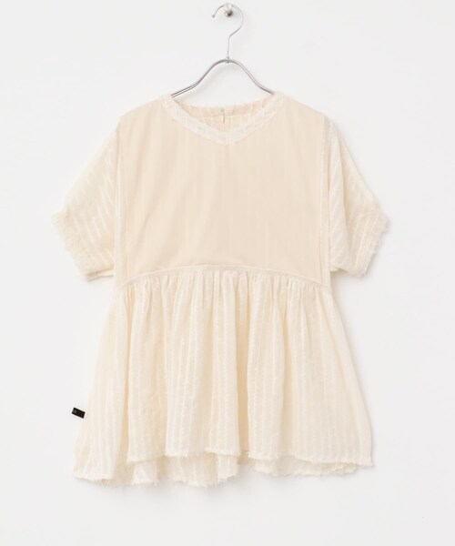 URBAN RESEARCH ROSSO（アーバンリサーチロッソ）の「シアージャガードペプラムブラウス（シャツ/ブラウス・レディース・OFF WHITE/BLACK・FREE）」の13枚目の写真