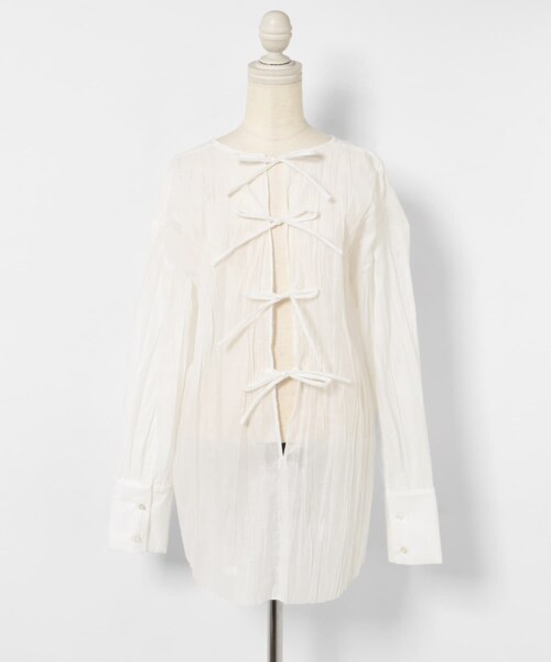 THE GOODLAND MARKET（ザグッドランドマーケット）の「&her　Washer Multi Shirts（シャツ/ブラウス・レディース・PINK/WHITE/NAVY・one）」の14枚目の写真