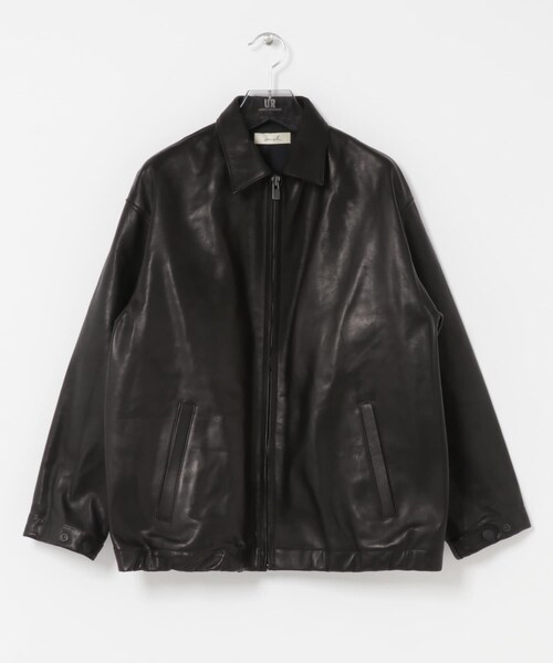 URBAN RESEARCH(アーバンリサーチ)の「semoh Horse Leather Jacket(ライダースジャケット・メンズ・BLACK・2)」の2枚目の写真
