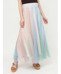 MERCURYDUO | グラデーションチュールボリュームスカート(スカート)