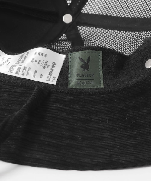 帽子 PLAYBOY CORDS TRACKER CAP NEXUSVII. NEXUSVII.×PLAYBOY CORDS