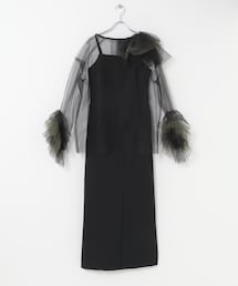 ANDRESD　blooming tulle dress