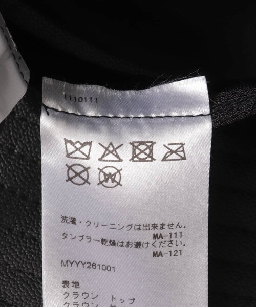 URBAN RESEARCH（アーバンリサーチ）の「KIJIMA TAKAYUKI　DUCK&GOATSKIN BUCKET HAT（ハット・メンズ・BLACK・2）」の7枚目の写真