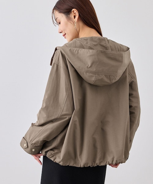 ROPE' PICNIC（ロペピクニック）の「ベーシックマウンテンパーカー スプリングコート/撥水（マウンテンパーカー・レディース・チャコール/キナリ/ダークブラウン/ネイビー・F）」の22枚目の写真