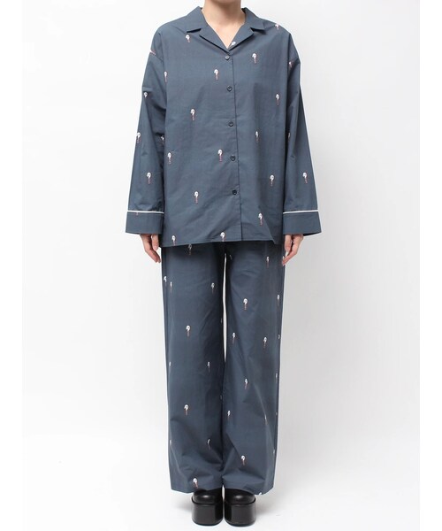 EMODA（エモダ）の「【野性爆弾 くっきー！× EMODA】パジャマセットアップ（セットアップ・レディース・ブルー/ネイビー・F/S/M）」の6枚目の写真