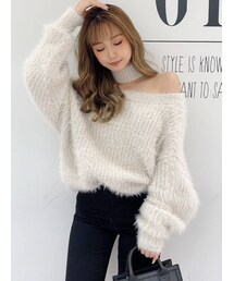 GYDA | 2WAYシャギーチョーカーニット TOPS(ニット/セーター)