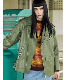 jouetie | ヴィンテージライク2WAYライダース(ライダースジャケット)