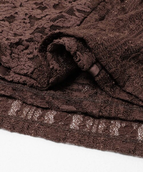 KBF（ケイビーエフ）の「パッチワークレースベストSETカーディガン（Tシャツ/カットソー・レディース・OFF/BLACK/BROWN・One）」の14枚目の写真