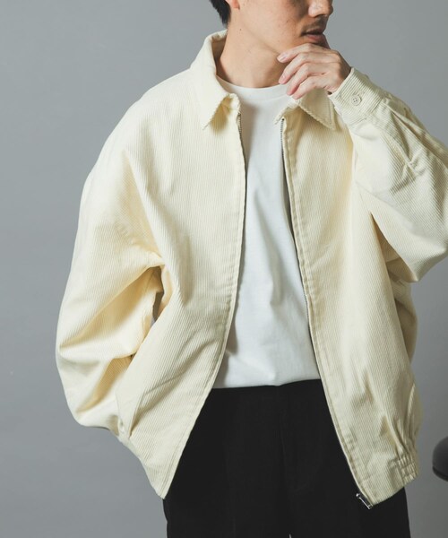 ITEMS URBANRESEARCH(アイテムズ アーバンリサーチ)の「『セットアップ対応』プレミアムコーデュロイドリズラージャケット(ブルゾン・メンズ・IVORY/BLACK/BROWN/NAVY・M/L)」の8枚目の写真