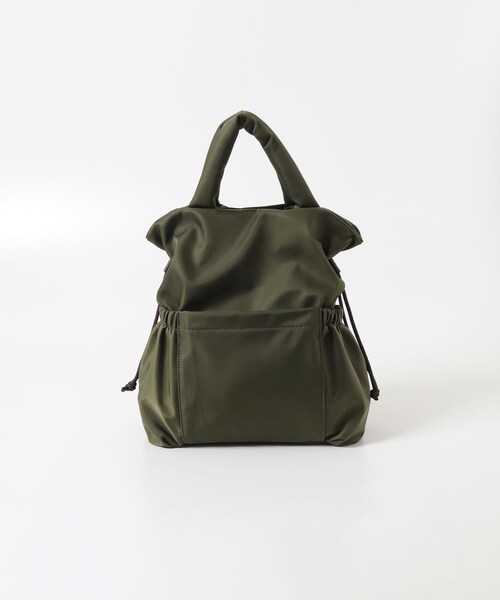 URBAN RESEARCH DOORS（アーバンリサーチドアーズ）の「ナイロンドロストトートバッグ（トートバッグ・レディース・KHAKI/BLACK・-）」の14枚目の写真