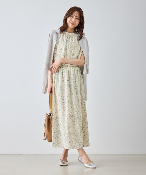 ROPE' PICNIC(ロペピクニック)の「【WEB限定サイズ】小花柄&線画アソートワンピース(ワンピース・レディース・ブラック/キナリ・L/M/MT)」の19枚目の写真