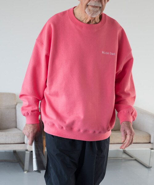 URBAN RESEARCH(アーバンリサーチ)の「Wide Dad SUPER WIDE SWEAT CREW-NECK(スウェット・メンズ・PINK/ASH・1/2)」の18枚目の写真