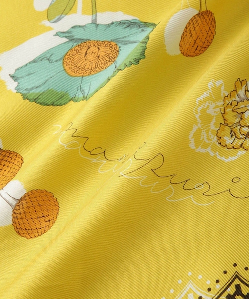 ROPE'(ロペ)の「【manipuri(マニプリ)】スカーフ(ストール/ショール・レディース・ブルー系/イエロー・F)」の7枚目の写真