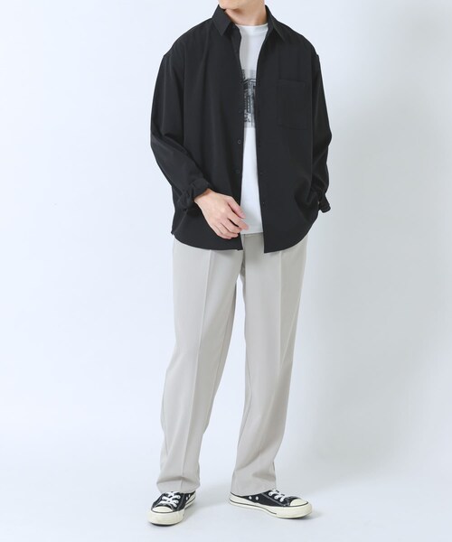 ITEMS URBANRESEARCH(アイテムズ アーバンリサーチ)の「ヨウリュウレギュラーカラー長袖シャツ(シャツ/ブラウス・メンズ・BLK/NVY/OLV/D.GRAY・M/L)」の11枚目の写真
