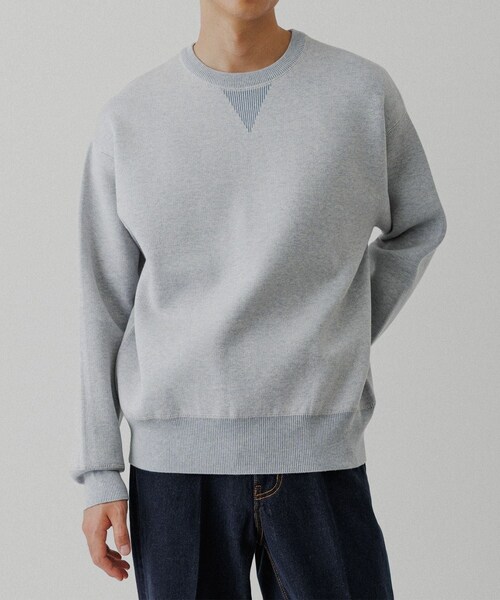 ADAM ET ROPE'（アダムエロペ）の「杢スウェット ニット プルオーバー（ニット/セーター・メンズ・チャコール/グレー系/ベージュ系・L/M/S）」の11枚目の写真