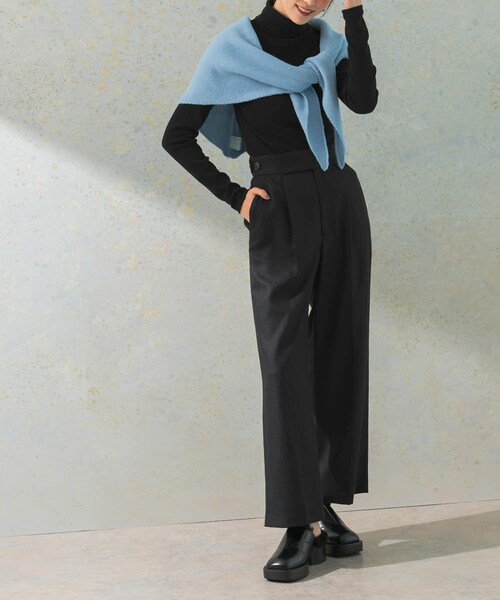 URBAN RESEARCH ROSSO（アーバンリサーチロッソ）の「ハイウエストツイードワイドパンツ（その他パンツ・レディース・BLACK/BEIGE/MINT・36/38）」の10枚目の写真