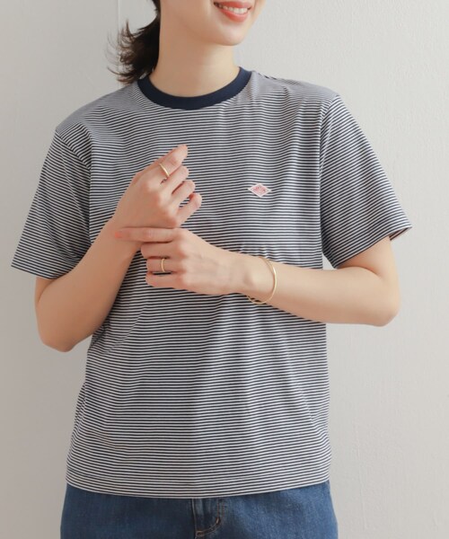 URBAN RESEARCH DOORS(アーバンリサーチドアーズ)の「DANTON T/C T-SHIRTS(Tシャツ/カットソー・レディース・YELLOW/WHITE/SAXBLUE/RED×WHITE/NVY×WHT/NAVY×BEIG・S)」の4枚目の写真