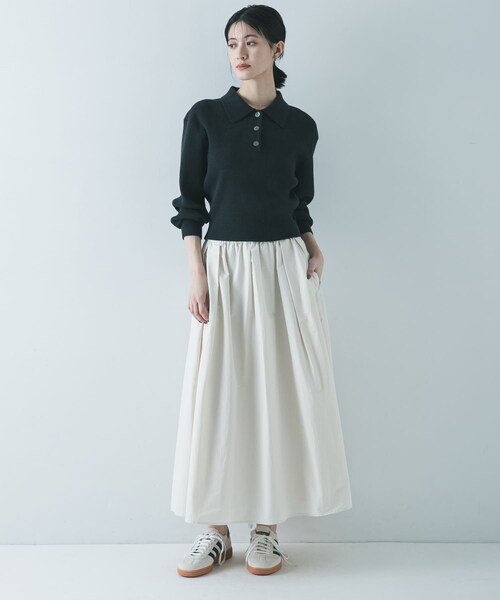 URBAN RESEARCH（アーバンリサーチ）の「ギャザーボリュームスカート（スカート・レディース・IVORY/BLACK・FREE）」の12枚目の写真