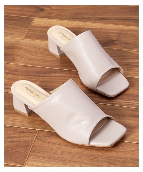 nissen（ニッセン）の「【ゆったり幅広】スクエアトゥチャンキーヒールミュールサンダル（ワイズ４Ｅ）（サンダル・メンズ・ブラック/ホワイト/ライトグレー・M=23.0~23.5cm/4E/L=24.0~24.5cm/4E/LL=25.0~25.5cm/4E/3L=26.0~26.5cm/4E）」の11枚目の写真