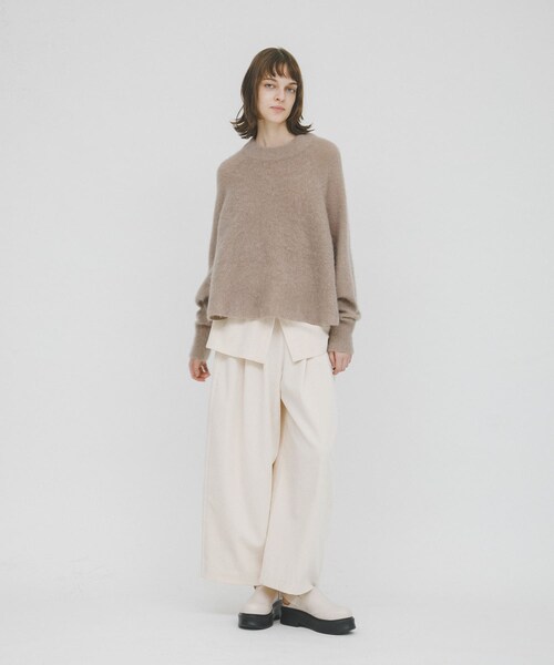 LAATO（ラート）の「wrinkle velor wide pants（その他パンツ・レディース・クリーム/キャラメル/シャドウ・FREE）」の8枚目の写真