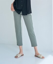 nissen | 大きいサイズ２ＷＡＹストレッチひんやりカットソークロップドパンツ（ゆったり太もも）(スウェットパンツ)